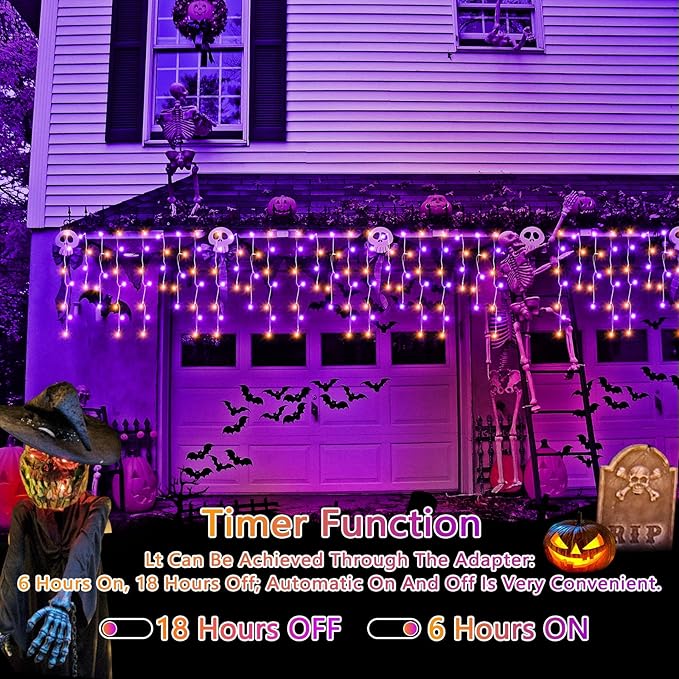 Outdoor 49ft 450LED Fairy String Lights with 8 Modes Timer for Indoor/Outdoor Use - Perfect for House, Garden, Party & Holiday Decor