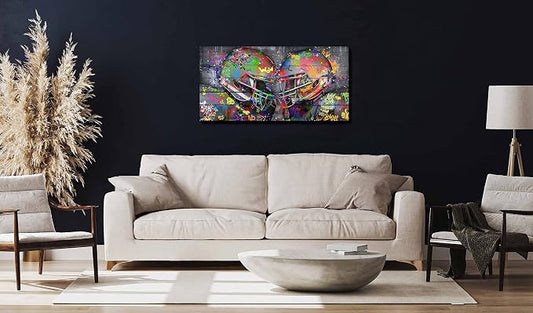 SIXTTART Graffiti Rugby Sports Posters Canvas Wall-Art - Image 2