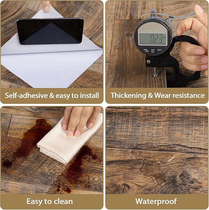 TANONE Wood Contact Paper Kitchen Peel and Stick Wallpaper, Self Adhesive - Image 9
