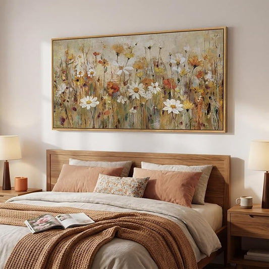 Large Framed Vintage Botanical Wall Art - Image 2