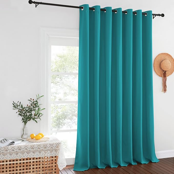 NICETOWN Peacock Teal Blackout Curtains - Image 8