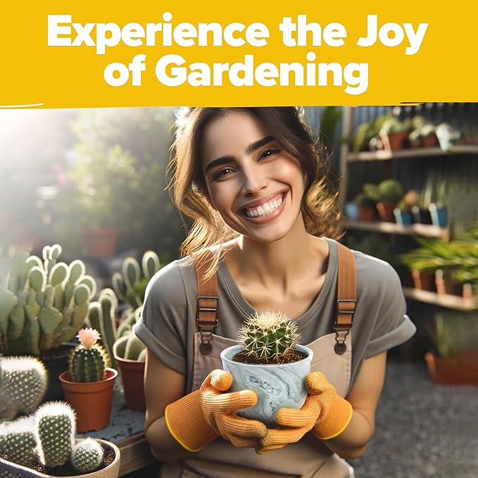 HOME GROWN Deluxe Succulent & Cactus Seed Grow Kit - Complete Indoor Plant Kit with Cactus Seeds, Potting Soil, Ceramic Pots, Drip Trays, and Grow Guide for Plant Enthusiasts