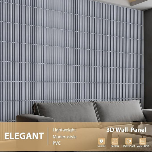 Heikki 30 Pack 3D Wall Panel for Interior Wall Décor, PVC Flower Textured Wall - Image 2