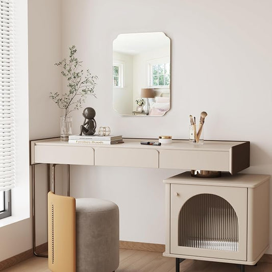 Bathroom Mirrors for Over Sink, Frameless Mirrors for Wall, 24x18 Inch Beveled - Image 2