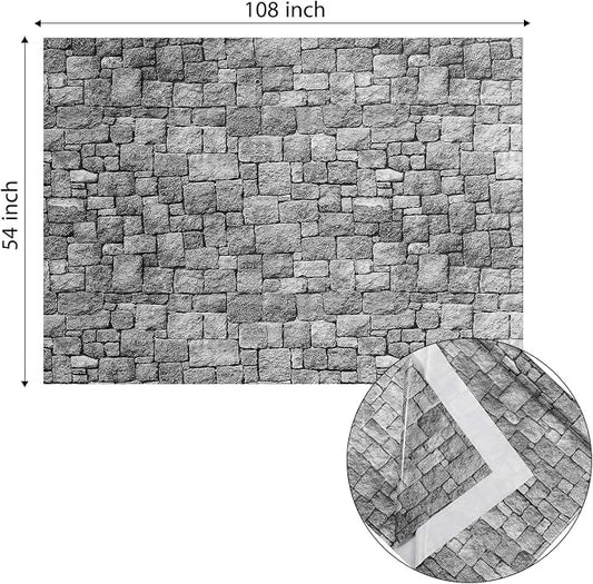 Chuangdi 2pcs 4.5 x 9 Feet Brick Wallpaper Peel and Stick Backdrop Tablecloth - Image 2