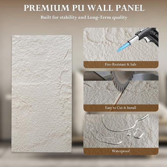 3D Faux Stone Wall Panels, Waterproof Stone Texture Panels - Image 2