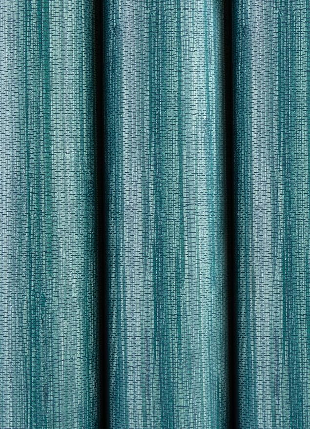 NuWallpaper Steel Blue Grassweave Peel & Stick Wallpaper - Image 11