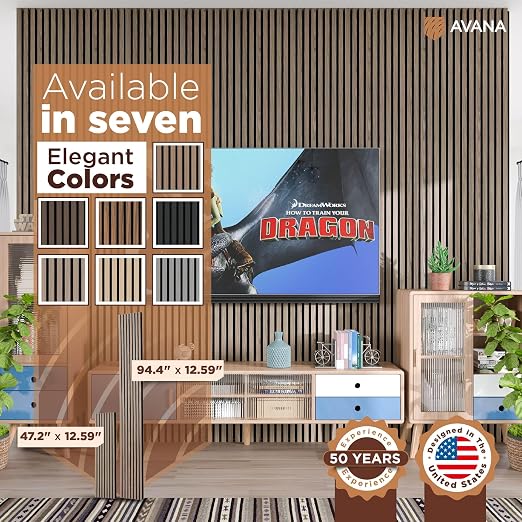 Avana Modern Acoustic Wood Wall Panels – 47.2 X 12.6 Inch Walnut Acoustic - Image 7