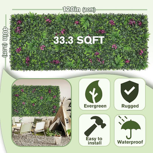 Greenery Grass Wall Boxwood Plant Roll: 40"x120" - Image 2