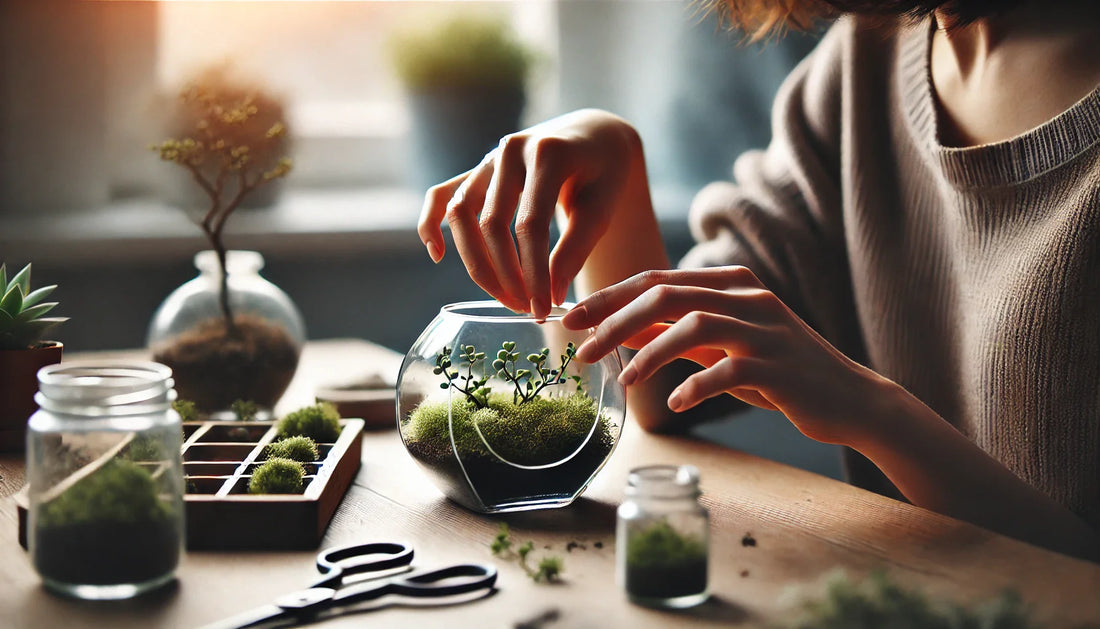 DIY Mini Terrariums for Desk & Gifts