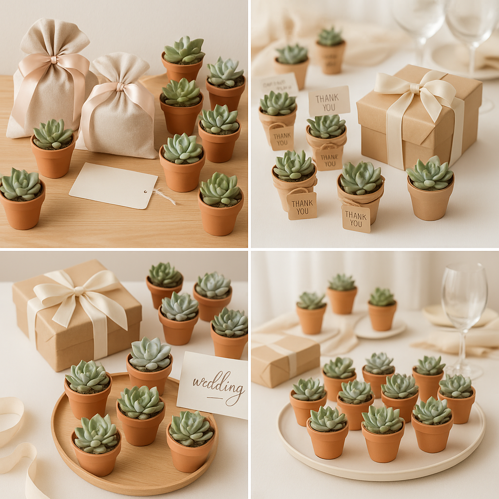 Wedding Favor Succulents