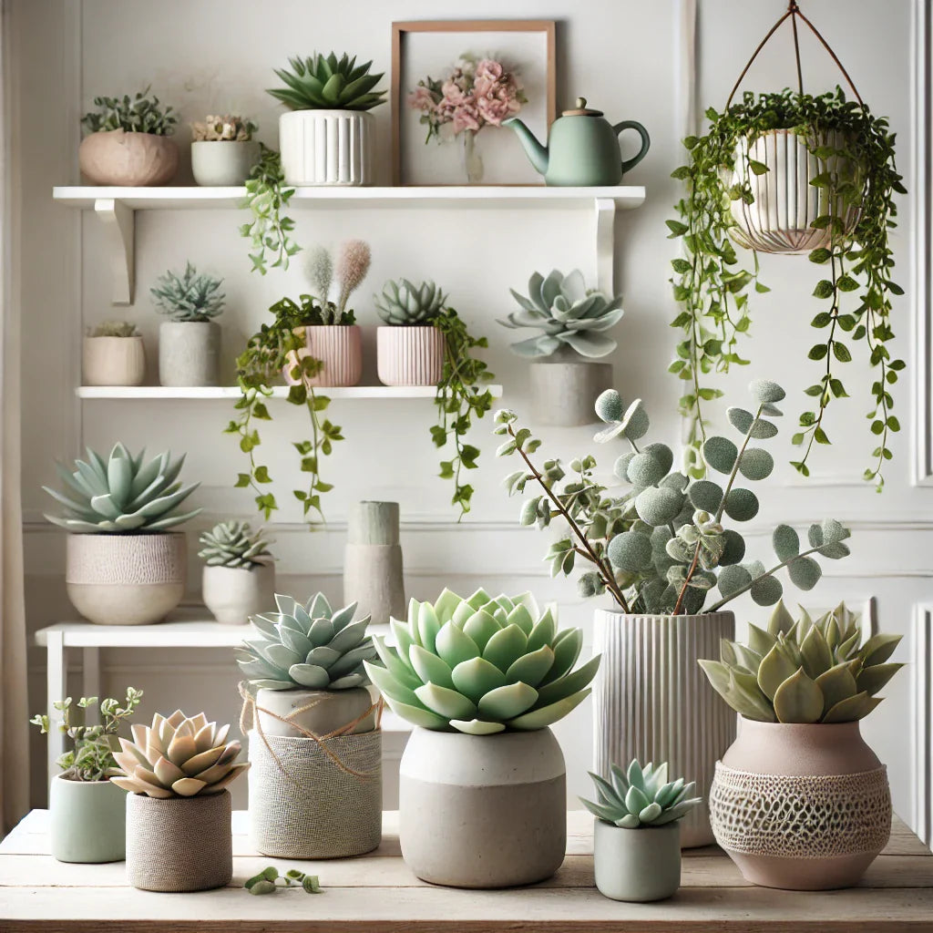 Artificial Succulent & Faux Greenery