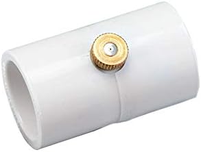 10 Pack (50 Total Couplings) Orbit 1/2 Inch PVC Coupling with Brass and Stainless Steel Mist Nozzle - 5 Pack