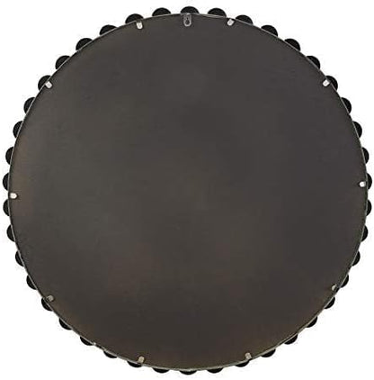 Madison Park Round Mirror, Metal Frame Circle Mirror 27 inch, Wall Art Decor - Image 8