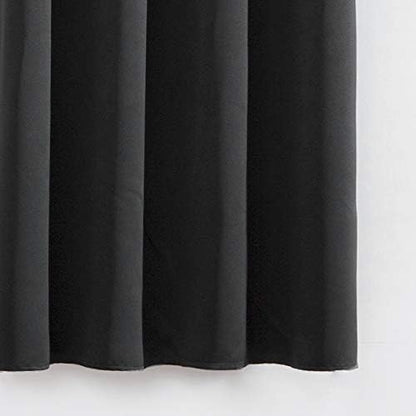 LEMOMO Black Blackout Curtains 52 x 63 Inch Length/Set of 2 Curtain - Image 8