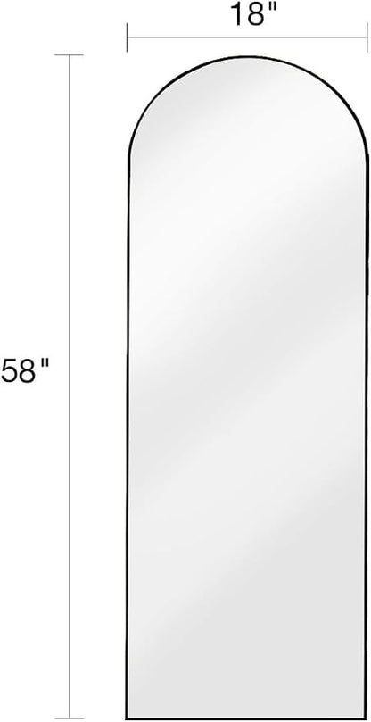 DMWOODFL 58"x18" Arched Full Length Mirror - Image 2