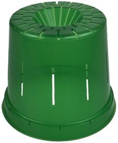 rePotme 4 inch Orchid Pot 3 Pack - Slotted Orchid Pots with Holes for Repotting (Green Emerald)