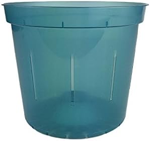 rePotme 3 inch Orchid Pot 3 Pack - Slotted Orchid Pots with Holes for Repotting (Blue Sapphire)