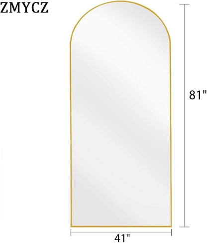 Floor Length Mirror, Wall Mounted Mirrors, Arched-Top Body Mirror - Image 4