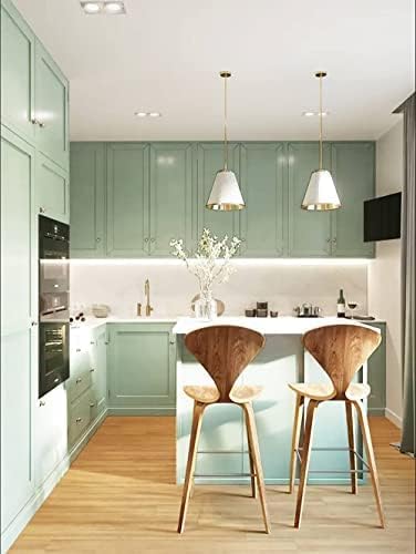 Dimoon 118''x23.6'' Green Peel and Stick Wallpaper Contact Paper Modern Self - Image 8
