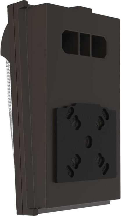 Lithonia Lighting 7.5" Mini LED Wall Pack Outdoor Light Fixture, Building Wall - Image 8