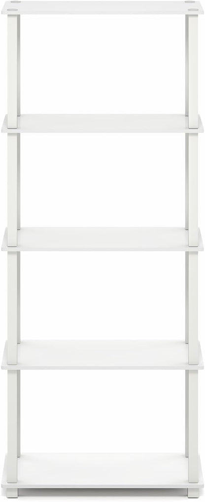 Furinno Turn-S-Tube Book Shelf, 5-Tier Toolless Storage Shelves - Image 4