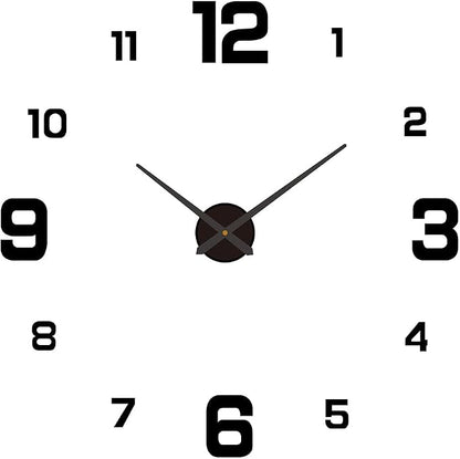 3D DIY Luminous Dial Acrylic Frameless Silent Wall Clock by Irishom