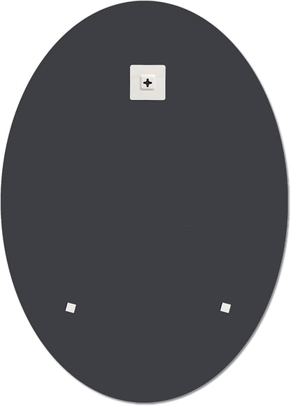 Bathroom Mirror for Over Sink, Oval Frameless Mirror, Beveled Polished Wall - Image 7