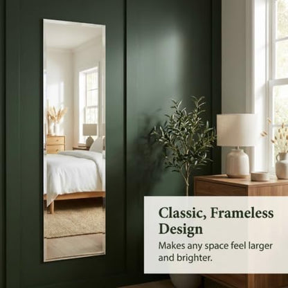 Better Bevel 16" x 60" Frameless Full-Length Rectangle Mirror | 1" Beveled Edge - Image 4