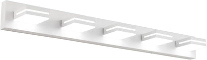SineRise LED Modern Bathroom Vanity Light Fixtures, Matte White Modern Acrylic by SINERISELIGHTING