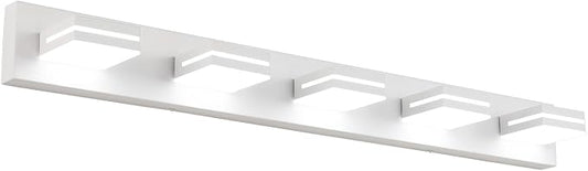 SineRise LED Modern Bathroom Vanity Light Fixtures, Matte White Modern Acrylic by SINERISELIGHTING