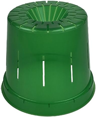 rePotme 6 inch Orchid Pot 3 Pack - Slotted Orchid Pots with Holes for Repotting (Green Emerald)