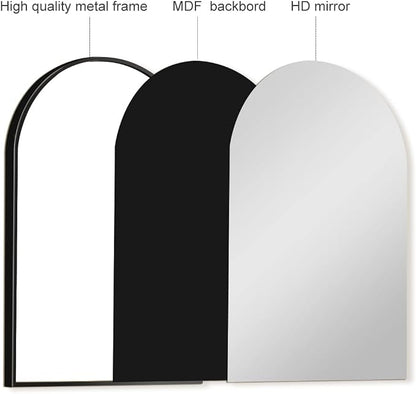 Arched Wall Mirror, Living Room, Hang Vertical or Horizontal - Image 4