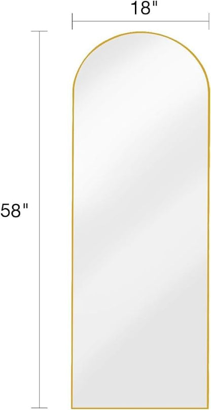 DMWOODFL 58"x18" Arched Full Length Mirror - Image 2