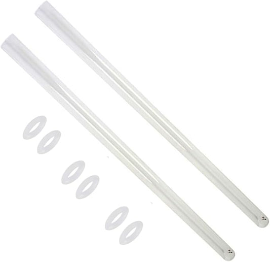 HQUA-OWS-12Q Quartz Sleeve for OWS 12GPM Water Purifier, 2Pack, 6 O-Rings Included.