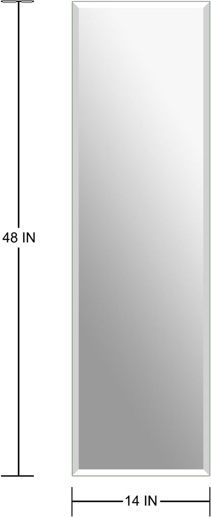 Ruomeng Frameless Full Length Mirror - Image 4