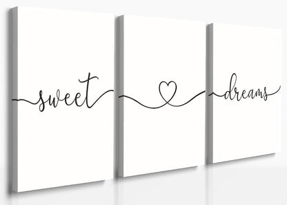 GUBIYU Sweet Dreams Wall Art for Bedrooms by GUBIYU