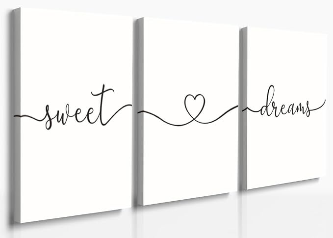 GUBIYU Sweet Dreams Wall Art Above Bed Decor by Unknown
