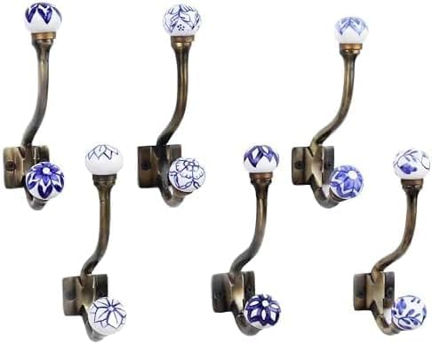 IndianShelf 44Lb. 6 Pieces Heavy Duty Decorative Double Hooks by IndianShelf