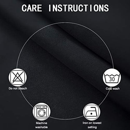 LEMOMO Blackout Curtains 66 x 95 inch/Black Curtains Set of 2 Panels/Thermal - Image 4