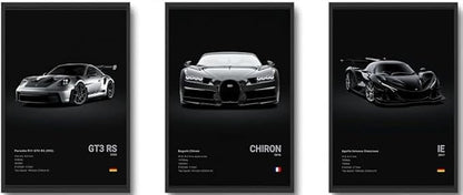CSLGQGV Car Poster Vintage Racing Car Wall Art Supercar Canvas Prints Painting by Unknown