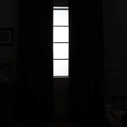 Yakamok Pure White 100% Blackout Curtains, 2 Thick Layers Completely Blackout - Image 8