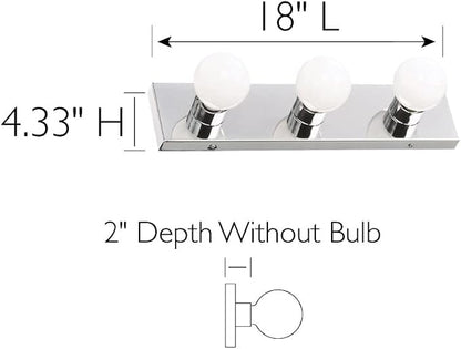 Design House 500850 3-Light Vanity Strip Light Contemporary Dimmable - Image 3