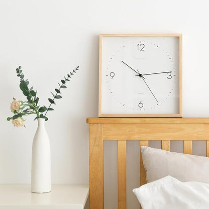 mooas Wooden Frame Flatwood Wall Clock - Image 2