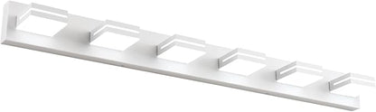 SineRise LED Modern Bathroom Vanity Light Fixtures, Matte White Modern Acrylic by SINERISELIGHTING