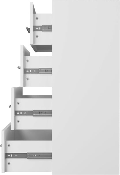 ROOMTEC Modular Closet System, 31.5" 4 Drawer Shelf Closet Tower Wall-Mounted - Image 6