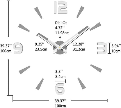 VANGOLD Design Large Wall Clock - Image 3