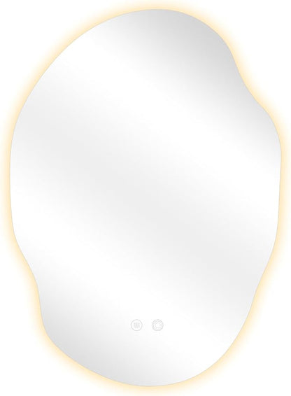 LED Bathroom Mirror with Lights, 25x35 in Asymmetrical Led Bathroom Mirror - Image 8