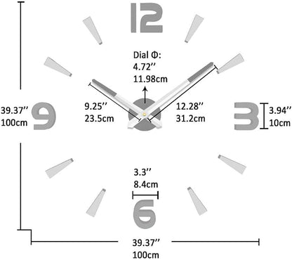 VANGOLD Design framless Clock for Kitchen - Image 3