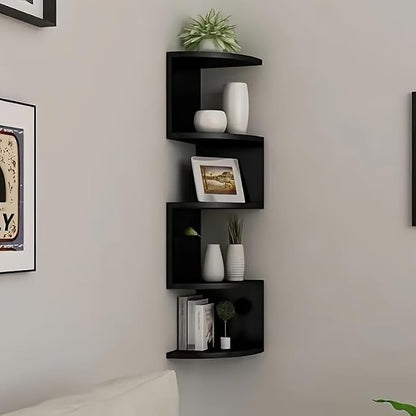 Corner Shelf Wall Mount, 5-Tier Floating Corner Bookshelf - Image 7